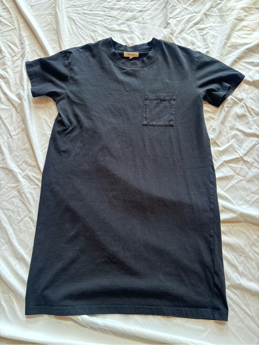 Madewell Black Short-Sleeve T-Shirt Dress